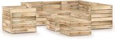 Decoways - 8-delige Loungeset groen geïmpregneerd grenenhout