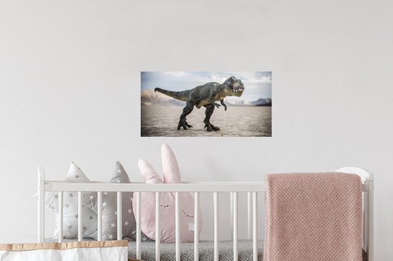 Stickers muraux - Dinosaurus - Pierres - Sable - 40x20 cm - Feuille adhésive