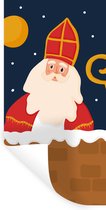 Muurstickers - Sticker Folie - Sinterklaas - Sint - Decoratie - Kinderen - Jongens - Meisjes - Kids - 20x40 cm - Plakfolie - Muurstickers Kinderkamer - Zelfklevend Behang
