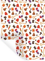 Muurstickers - Sticker Folie - Sinterklaas Decoratie - Sint - Kinderen - Jongens - Meisjes - Kind - 90x120 cm - Plakfolie - Muurstickers Kinderkamer - Zelfklevend Behang
