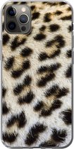 Geschikt voor iPhone 12 Pro Max hoesje - Close-up vacht luipaard - Siliconen Telefoonhoesje
