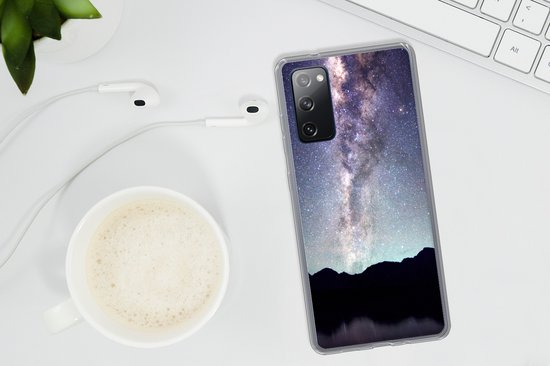 Telefoonhoesje Geschikt voor Samsung Galaxy S20 FE hoesje - Heelal - Melkweg - Sterrenhemel - Jongens - Meisjes - Kinderen - Siliconen Telefoonhoesje Telefoonhoesje