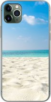 Geschikt voor iPhone 11 Pro Max hoesje - Tropisch - Strand - Zee - Siliconen Telefoonhoesje