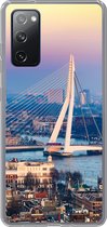 Geschikt voor Samsung Galaxy S20 FE hoesje - Rotterdam - Skyline - Zonsondergang - Siliconen Telefoonhoesje