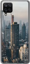Geschikt voor Samsung Galaxy A12 hoesje - New York - Skyline - Amerika - Siliconen Telefoonhoesje