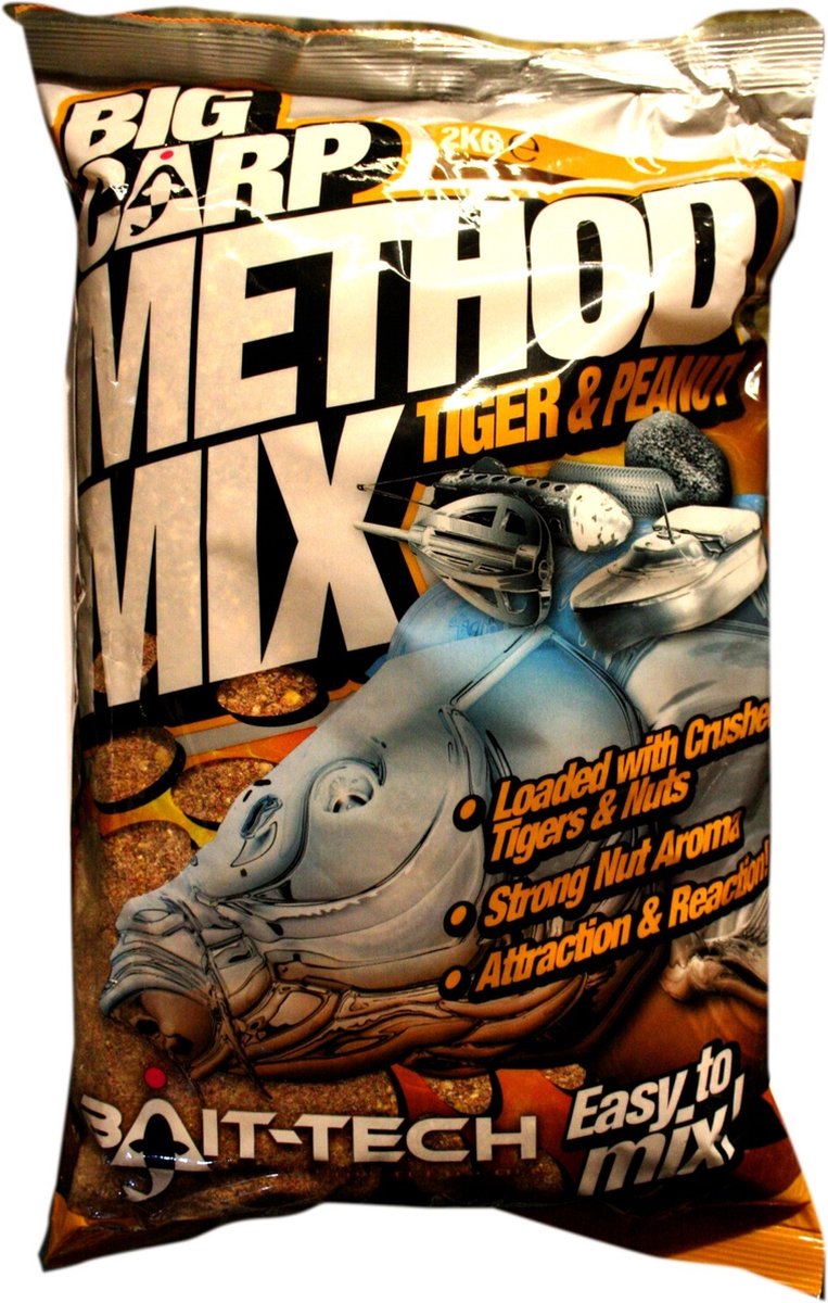 Bait-Tech Big Carp Method Mix: Tiger & Peanut (2kg)