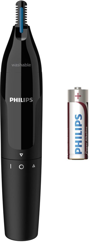 Philips Norelco NOSETRIMMER Series 1000 Neus- en oortrimmer, 100% comfort zonder te trekken