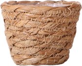 Kolibri Home | Reed Basket bloempot - Rieten gevlochten sierpot - potmaat Ø6cm