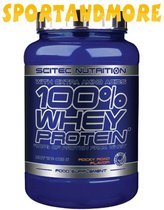 Scitec Nutrition 100% Whey Protein - poeder - 920 gram - Rocky Road