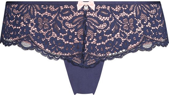 Hunkemöller Dames Lingerie Brazilian Rose - Blauw - maat XS