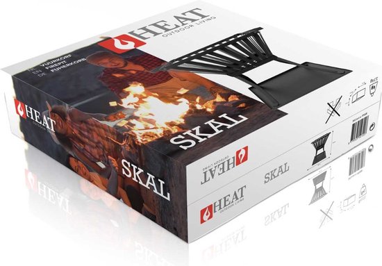 Verpakking van de HEAT Outdoor Living vuurkorf Skal.