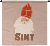 Wandkleed - Wanddoek - Chocolade - Sinterklaas - Sint - Kinderen - Jongens - Meisjes - Kind - 150x150 cm - Wandtapijt