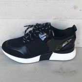 La Strada sneakers black micro mesh multi