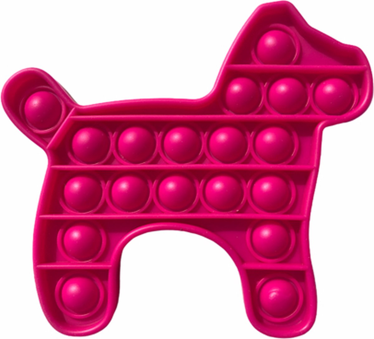 Pop it van By Qubix Pop it fidget toy - Hond - Roze - fidget toy van hoge  kwaliteit! | bol