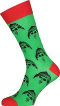 Spiri Ibiza Socks The Stranger - unisex sokken - groen met rood -  Maat: 41-46