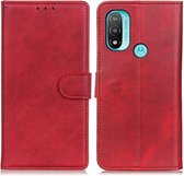 Luxe Book Case - Motorola Moto E20 / E40 Hoesje - Rood
