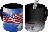 Magische Mok - Foto op Warmte Mok - Vlag van de Verenigde Staten voor de zon - 350 ML