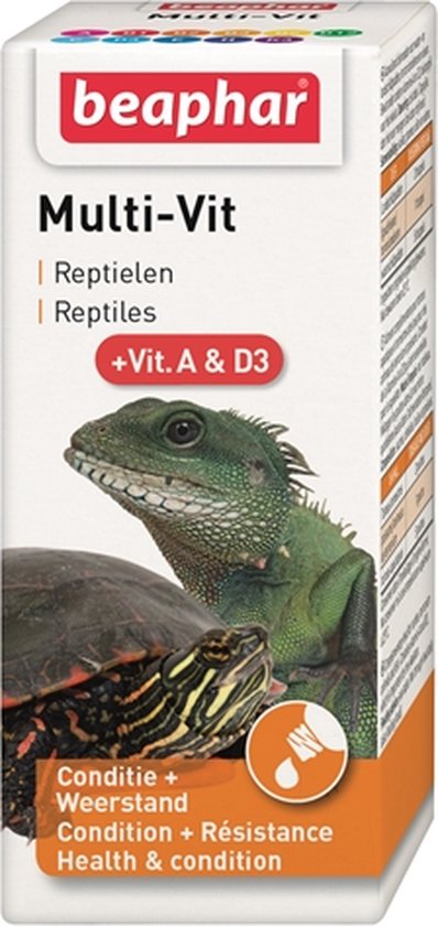 Foto: Beaphar multi vit reptiel 20 ml 1 stuks