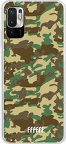 6F hoesje - geschikt voor Xiaomi Redmi Note 10 5G -  Transparant TPU Case - Jungle Camouflage #ffffff