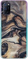 6F hoesje - geschikt voor OPPO A72 -  Transparant TPU Case - Wood Marble #ffffff