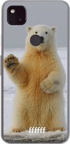 6F hoesje - geschikt voor Google Pixel 4a 5G -  Transparant TPU Case - Polar Bear #ffffff