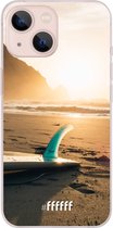 6F hoesje - geschikt voor iPhone 13 Mini -  Transparant TPU Case - Sunset Surf #ffffff