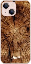 6F hoesje - geschikt voor iPhone 13 Mini -  Transparant TPU Case - Tree Rings #ffffff