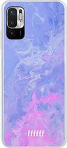 6F hoesje - geschikt voor Xiaomi Redmi Note 10 5G -  Transparant TPU Case - Purple and Pink Water #ffffff