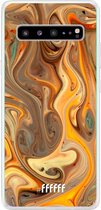 6F hoesje - geschikt voor Samsung Galaxy S10 5G -  Transparant TPU Case - Brownie Caramel #ffffff
