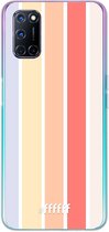 6F hoesje - geschikt voor OPPO A92 -  Transparant TPU Case - Vertical Pastel Party #ffffff