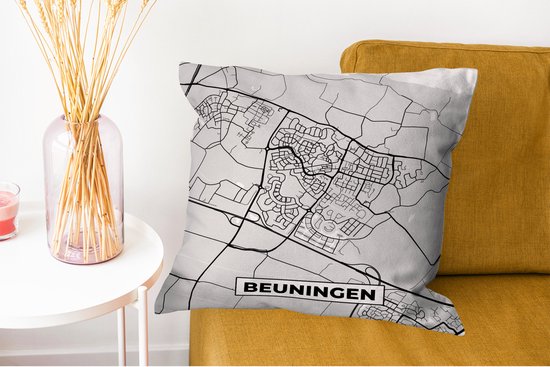 Plan de la ville - Beuningen - Grijs - Wit