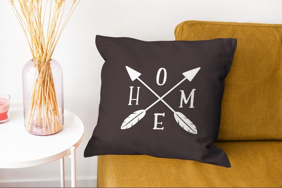 Coussins Coussins décoratifs - Oreillers Salon - 45x45 cm - Citations - Home - Proverbes - Maison