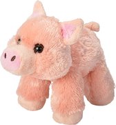 Pluche dieren knuffels Varken/biggetje van 18 cm - Knuffeldieren varkens speelgoed