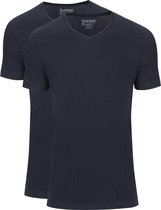 Slater 2-pack Basic Fit T-shirt V-hals Navy - maat L
