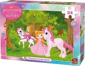 legpuzzel Princesses in the Woods meisjes karton 24-delig