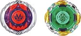 tollen set Owl vs. Orichi 5,5 cm groen/rood