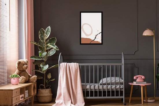 Poster in lijst - Fotolijst 40x60 cm - Posters - Zomer - Zwart - Grijs - Posterlijst zwart - Decoratie - Wanddecoratie woonkamer - Muurdecoratie slaapkamer