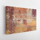 Canvas schilderij - Wall Decorative Abstract Home Art paint, Wall Paper Texture Background,Or Tile Design. -     1147559519 - 80*60 Horizontal