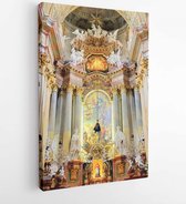 Canvas schilderij - The beautiful interior of St. Peter's Church (Peterskirche) -   85167880 - 50*40 Vertical