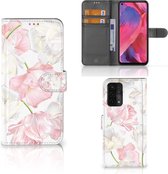 GSM Hoesje OPPO A54 5G | A74 5G | A93 5G Wallet Book Case Cadeau voor Mama Lovely Flowers