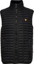 Lyle and Scott Block Quilted Gilet heren bodywarmer zwart