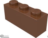 Lego Bouwsteen 1 x 3, 3622 Roodbruin 100 stuks