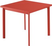 Star tafel - 70 x 70 cm - rood