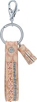 Sleutel/tas hanger leather strap - Zalm