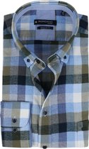 Giordano - Overhemd Ivy Ruiten Donkergroen - XL - Heren - Modern-fit