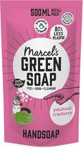 11x Marcel's Green Soap Handzeep Patchouli & Cranberry Navul Stazak 500 ml