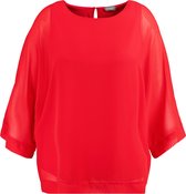 SAMOON Chiffon blouse met geïntegreerde top