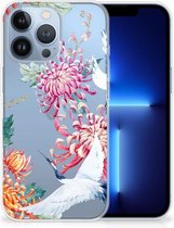 GSM Hoesje Apple iPhone 13 Pro Smartphonehoesje Customize Bird Flowers