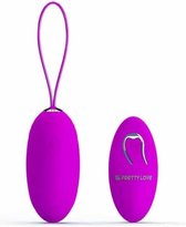 Pretty Love Jacqueline - Vibrerend Eitje met Afstandsbediening - 12 Standen - 7.8 x 3.7cm - Roze