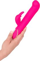 Vibe Couture – Rabbit Gesture Siliconen Rabbit Vibrator met Elegante Afwerking en Verfijnde Decoraties – 22 cm – Roze